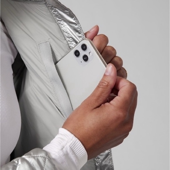 Athleta Whisper Featherless Metallic Jacket - Picture 3 of 7